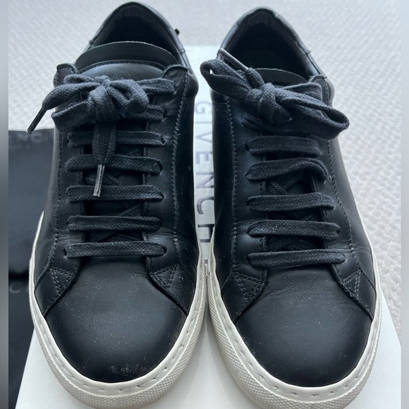 Givenchy Black Leather Sneakers - Picture 3 of 9